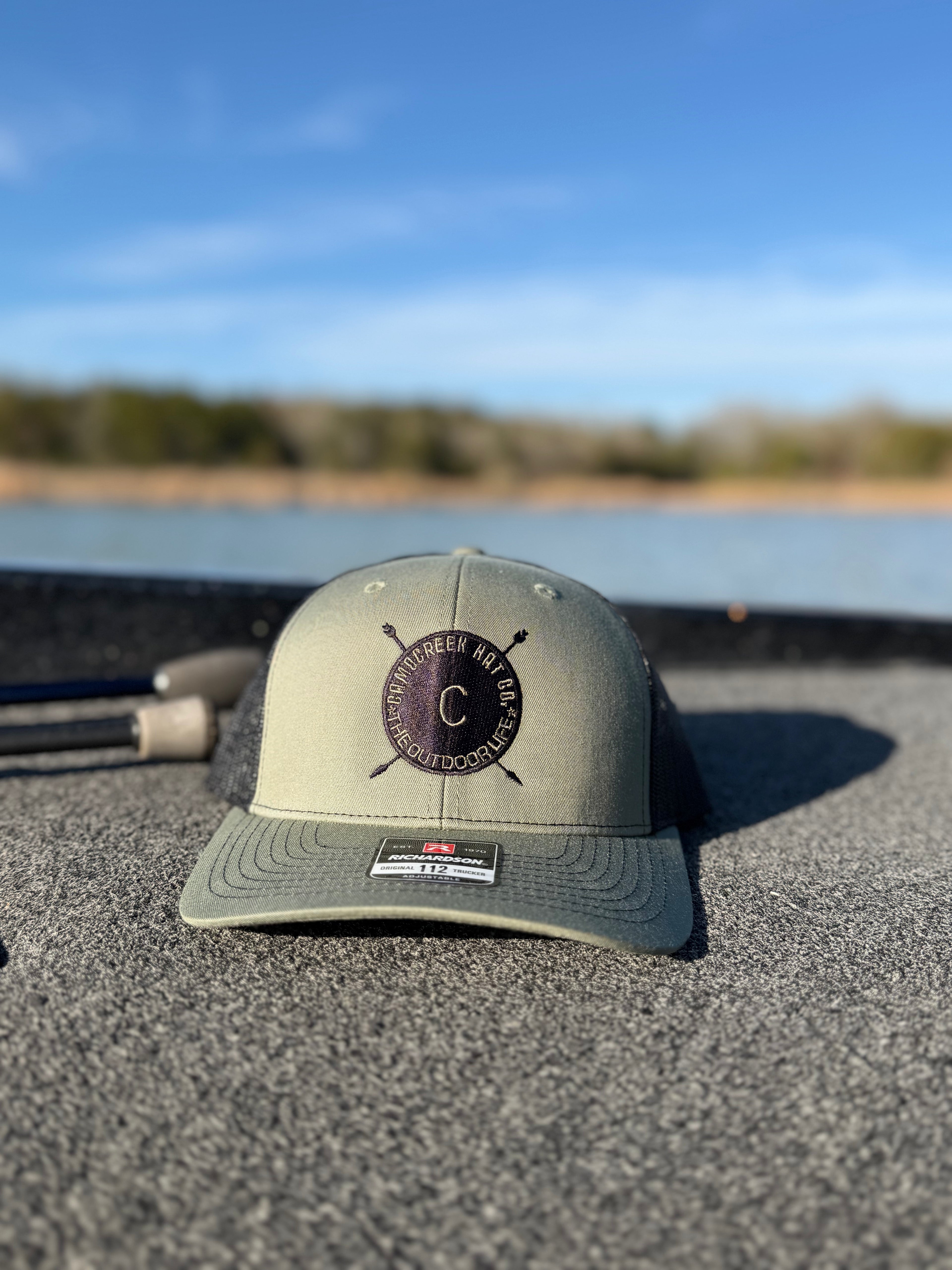 Camo Creek Arrow Logo - Loden