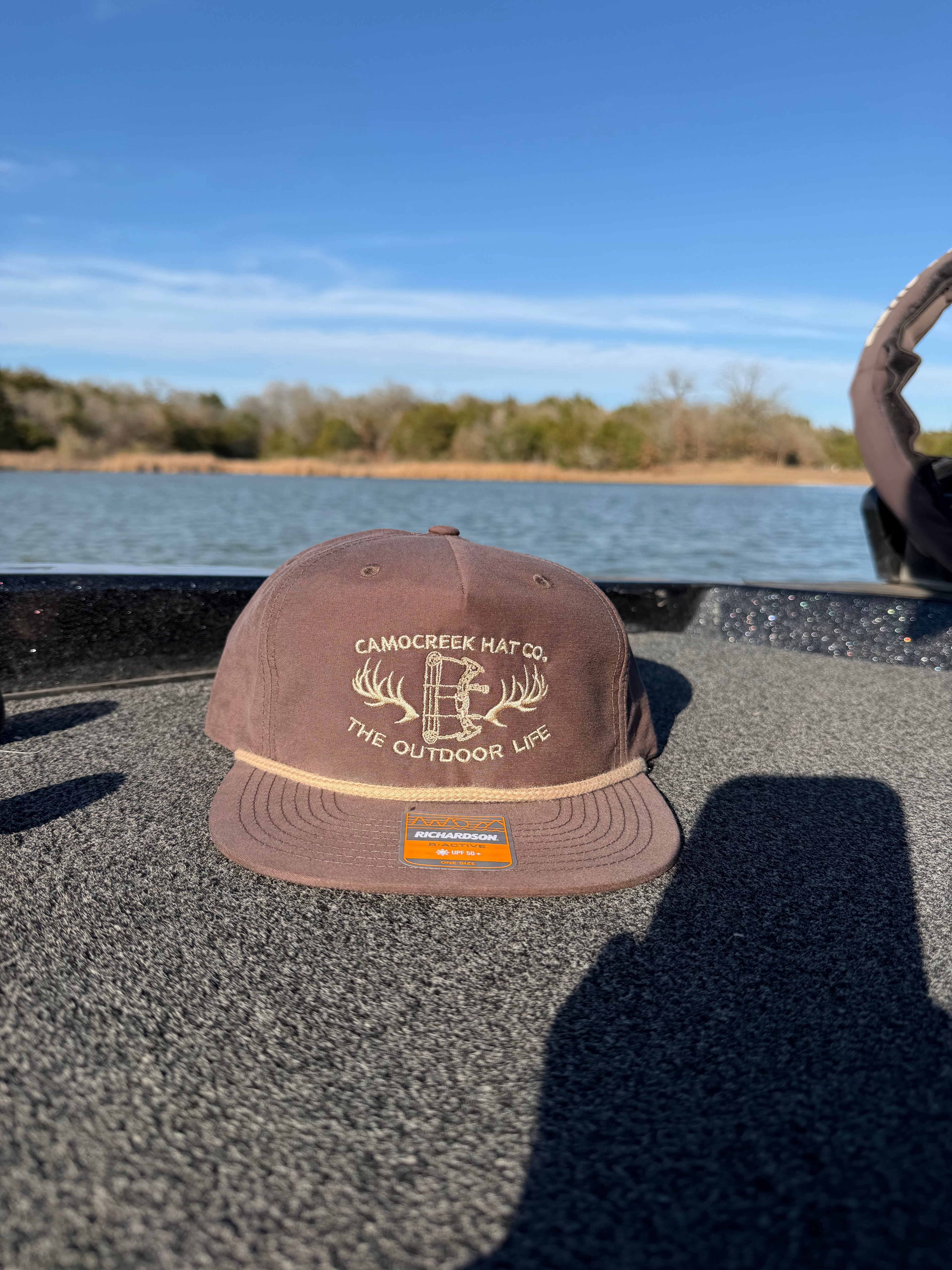 Camo Creek Bow Hat - Brown