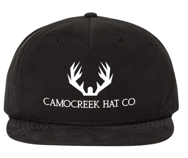 Camo Creek Antler Hat - Black